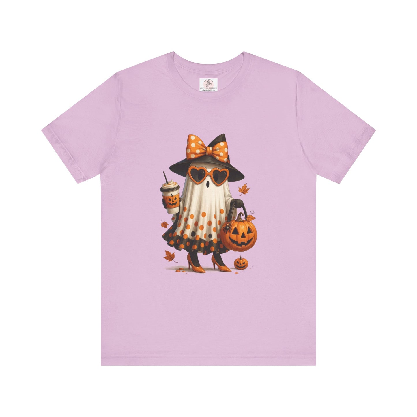 Halloween Coffee Ghost Tee, Sassy Ghost Shirt, Unisex Halloween T-Shirt, Pumpkin Tee, Cute Spooky Season Apparel, Cute Halloween Gift