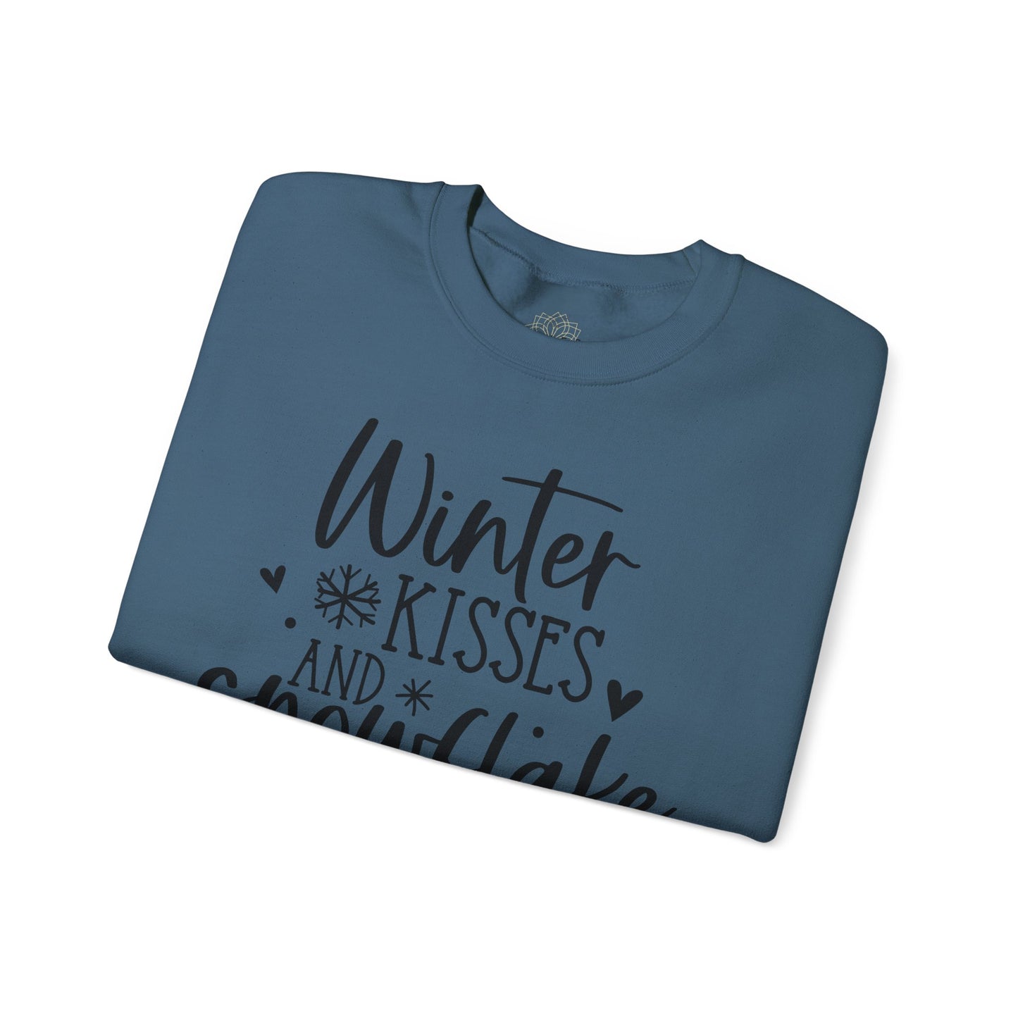 Winter Kisses Snowflake Wishes Winter/Fall Sweatshirt