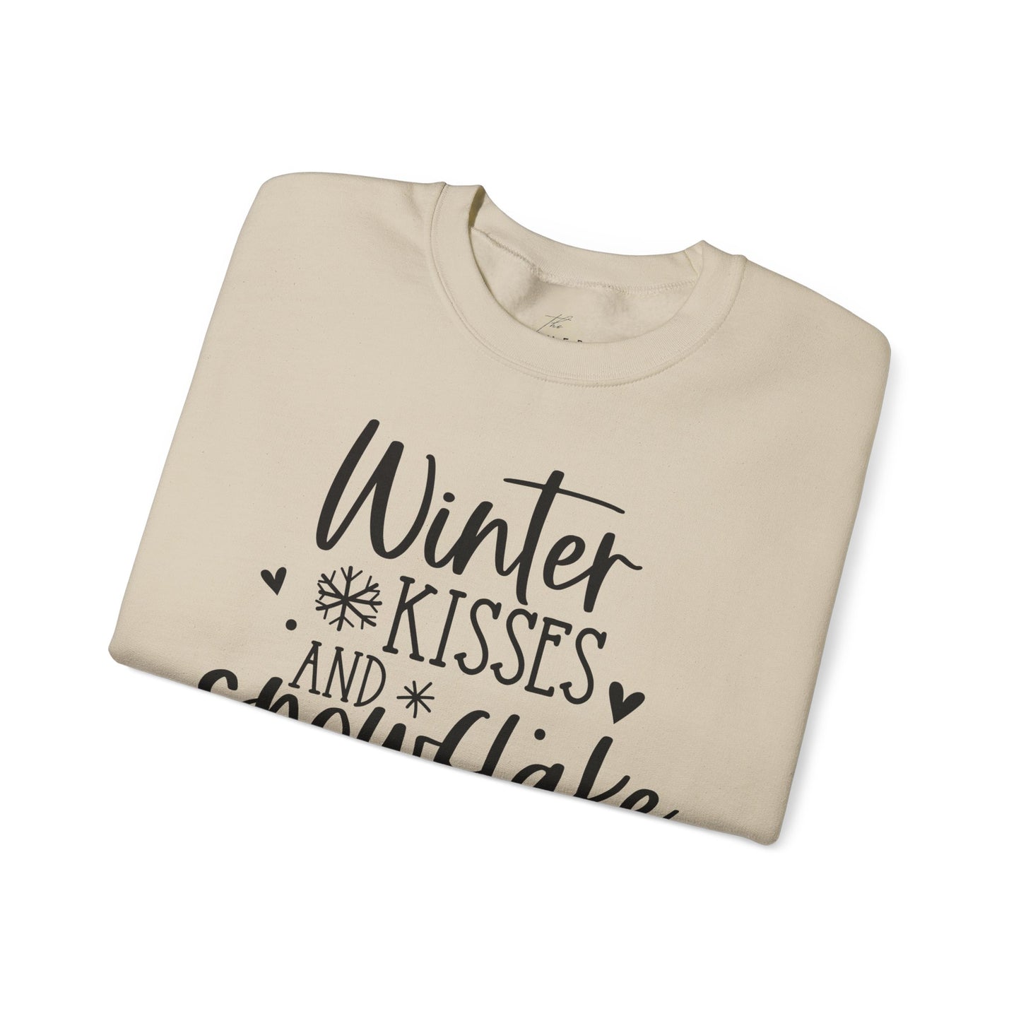 Winter Kisses Snowflake Wishes Winter/Fall Sweatshirt