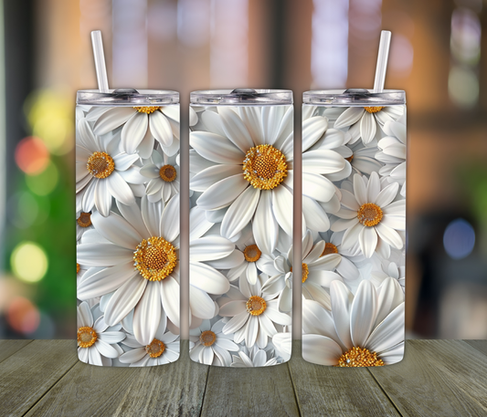 Daisy Dream Tumbler – 20oz Stainless Steel Flower Cup | Sweet Gift for Moms, Daughters & Floral-Loving Girls