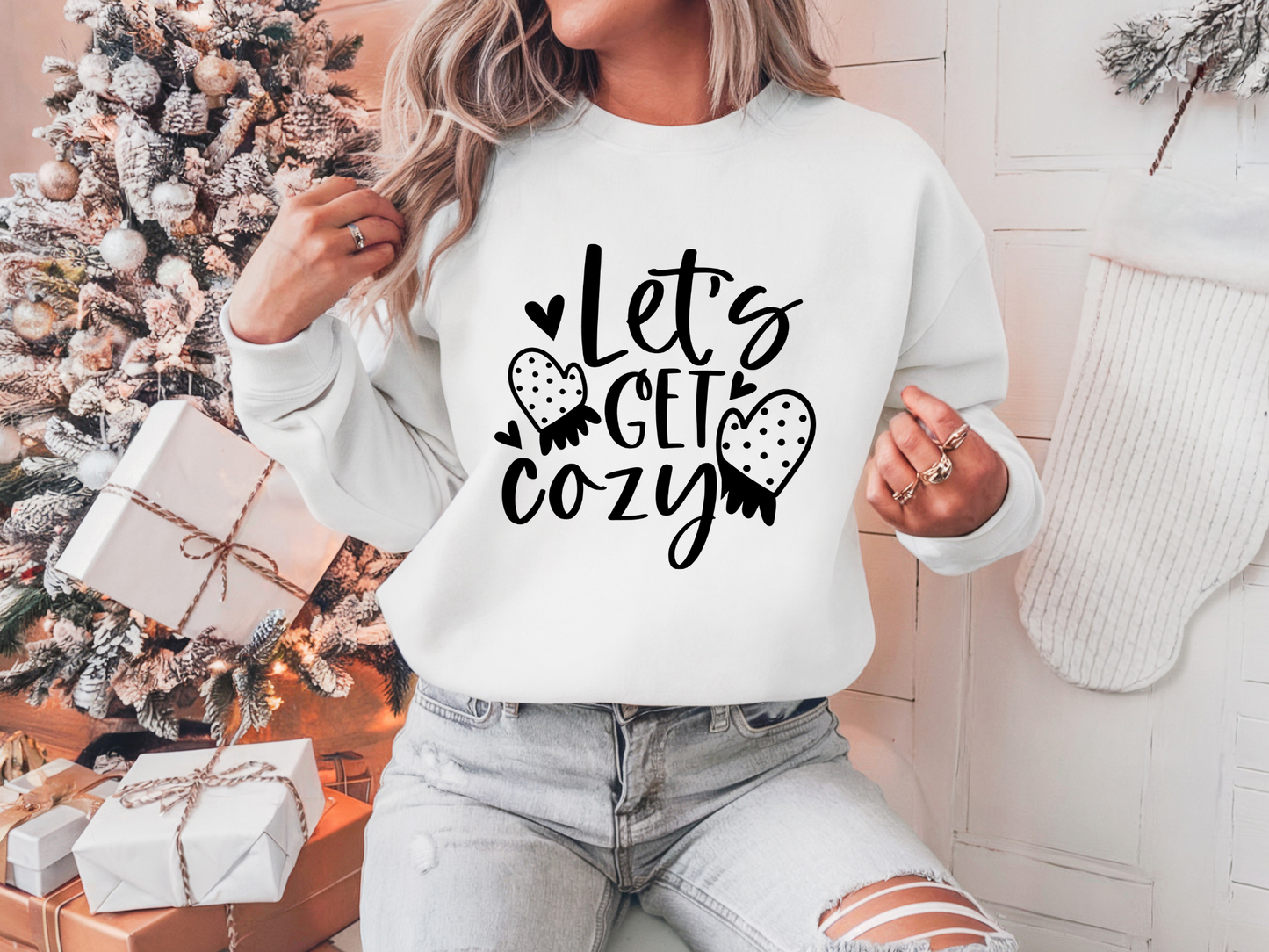 Let's Get Cozy Winter/Fall Sweatshirt