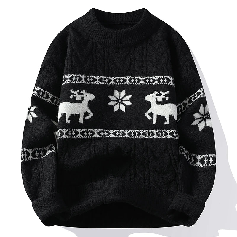 Ugly Cashmere Sweater with Reindeer