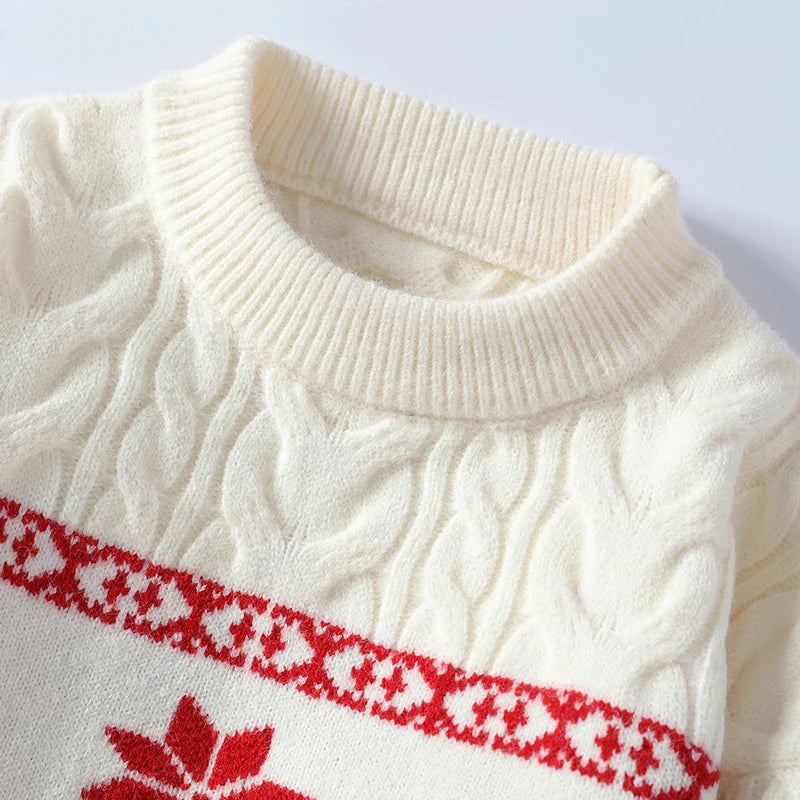 Ugly Cashmere Sweater with Reindeer