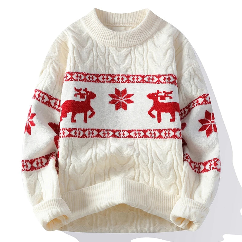 Ugly Cashmere Sweater with Reindeer