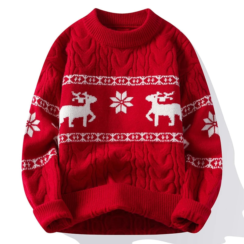 Ugly Cashmere Sweater with Reindeer