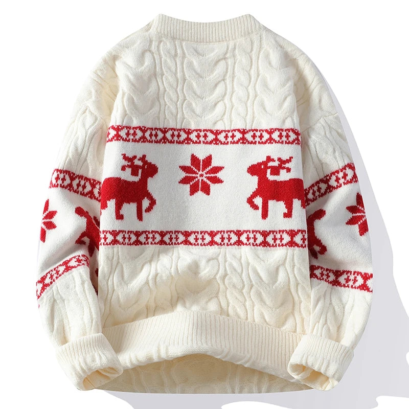 Ugly Cashmere Sweater with Reindeer