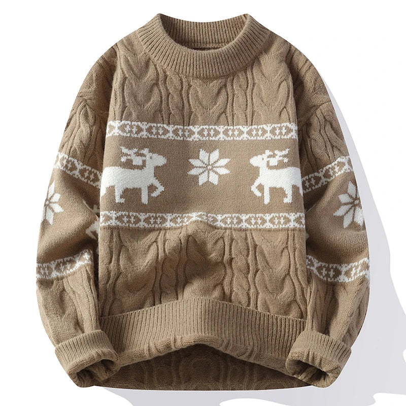 Ugly Cashmere Sweater with Reindeer