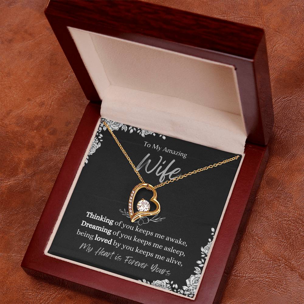 To My Amazing Wife, My Heart is Forever Yours. - Forever Love Necklace