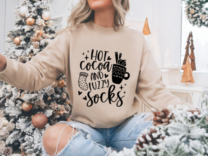 Hot Cocoa and Fuzzy Socks Winter/Fall  Sweatshirt